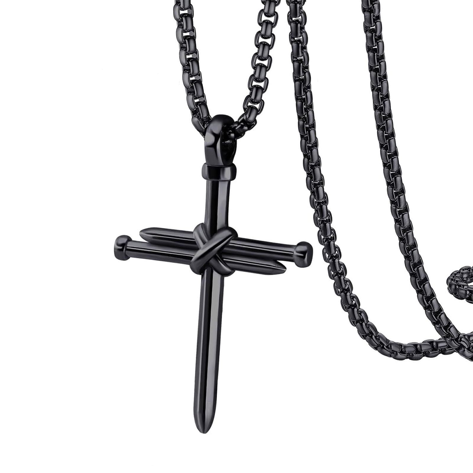 Joshua 1:9 Cross Necklace