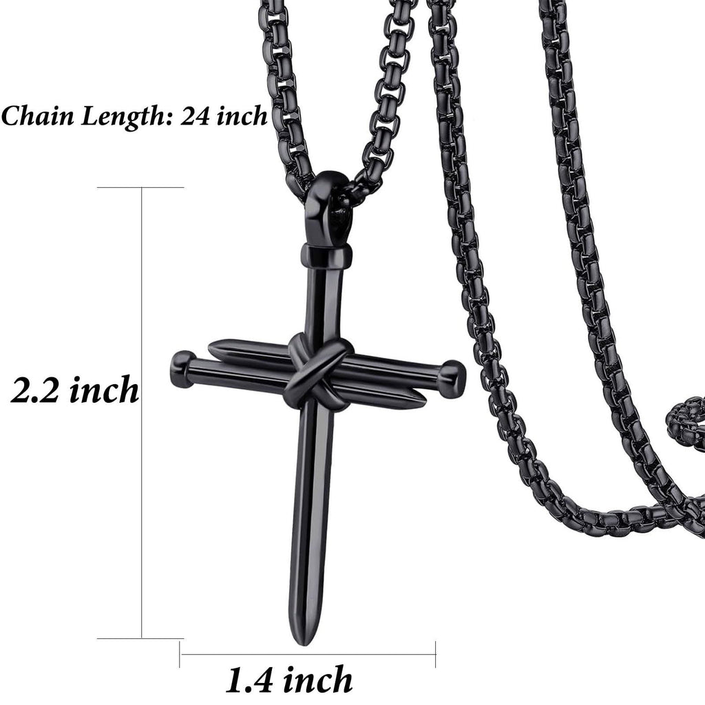 Joshua 1:9 Cross Necklace