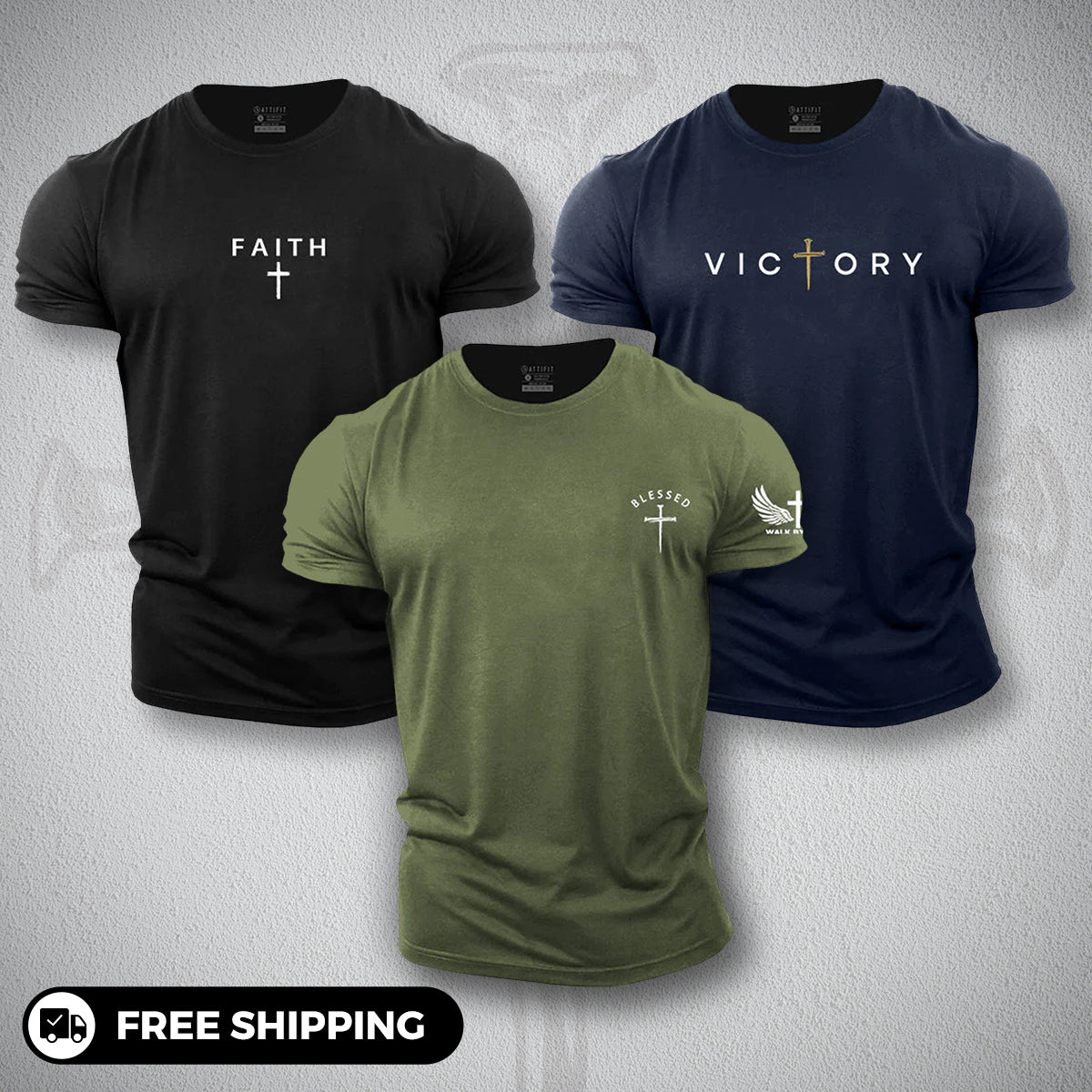 Christian 3-Pack - Cotton T-Shirts
