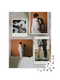 Print Photo Style Custom Photo Collage Jigsaw Puzzle (4 Photos, Portrait)