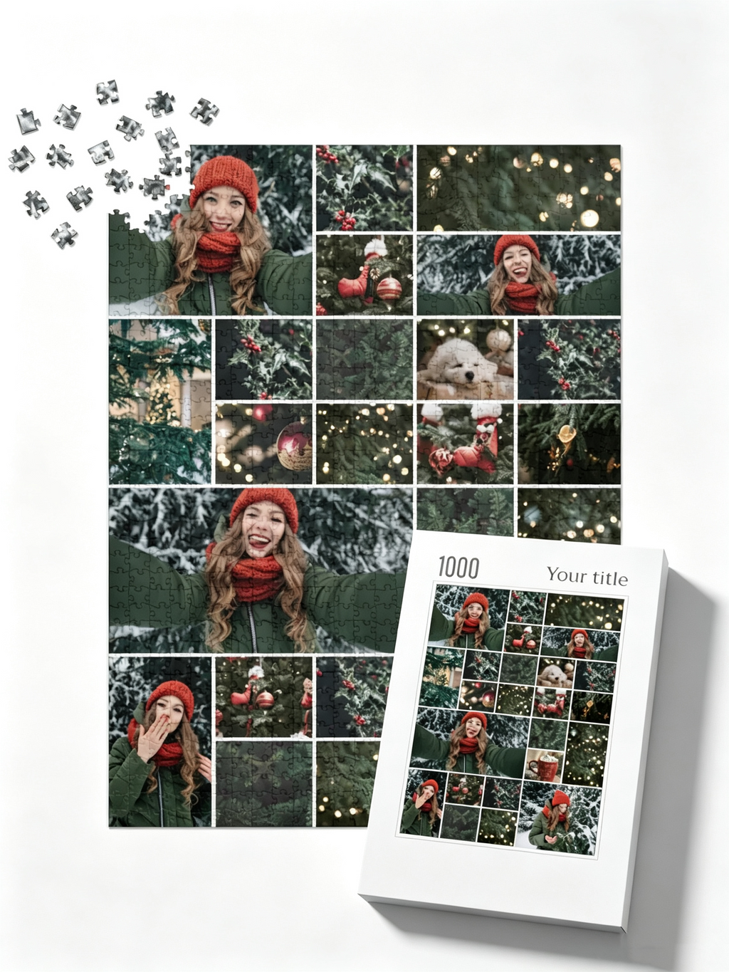 Custom Photo Collage Jigsaw Puzzle (24 Photos, Portrait)