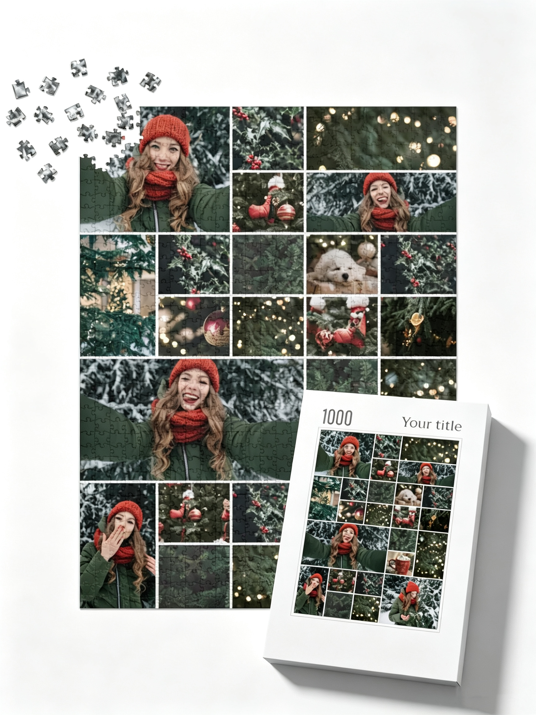 Custom Photo Collage Jigsaw Puzzle (24 Photos, Portrait)
