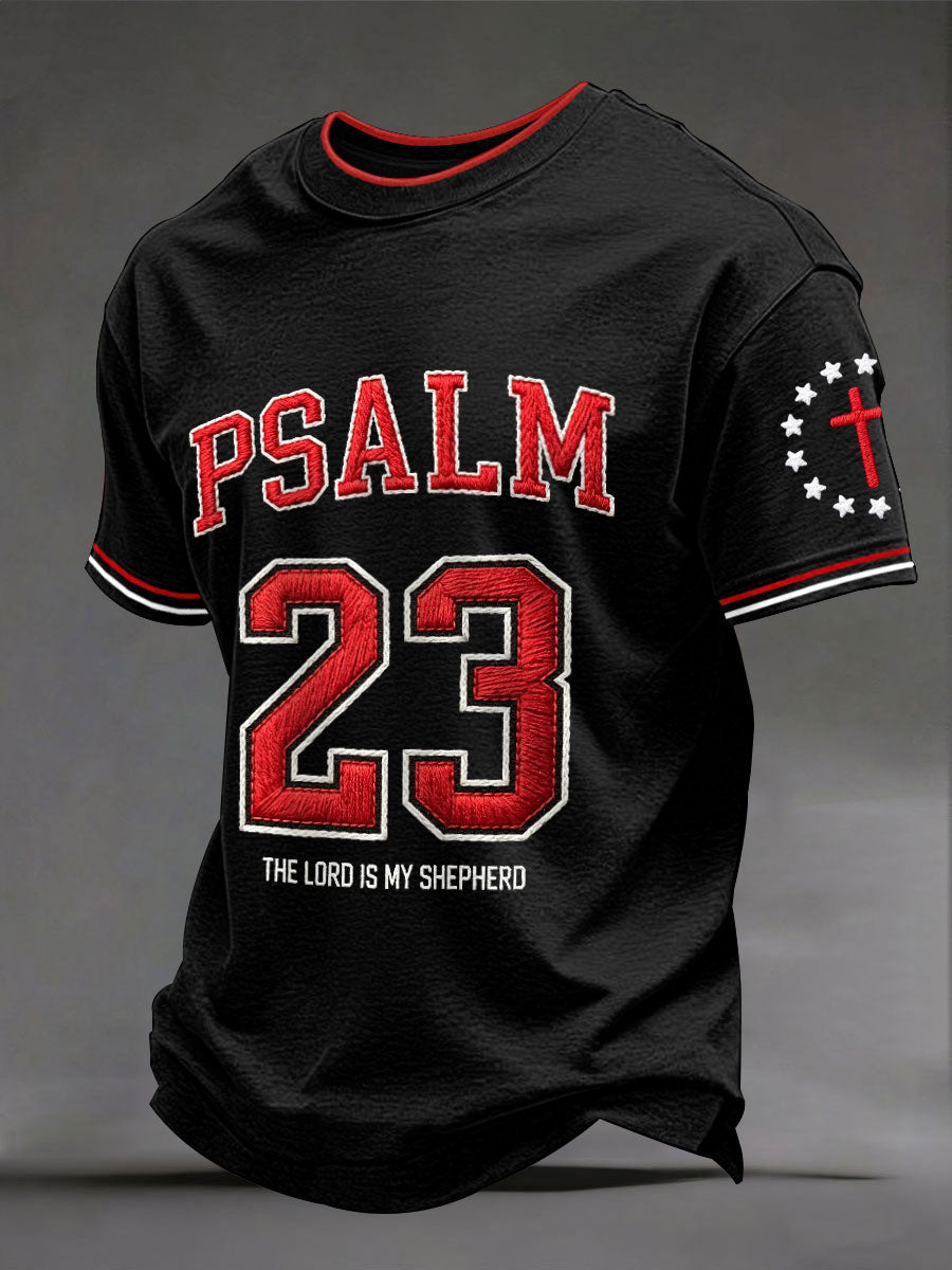 Men's Psalm 23 Bible verse T-shirts