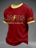 Men's Jesus Highway To Heaven Casual Unisex T-Shirt