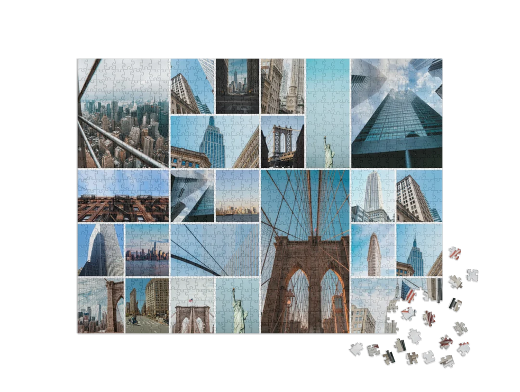 Custom Photo Collage Jigsaw Puzzle (24 Photos, Landscape)