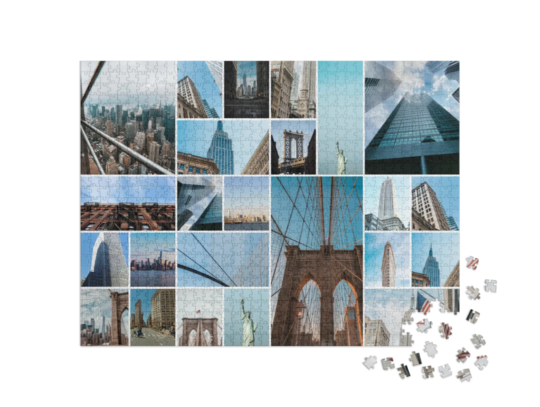 Custom Photo Collage Jigsaw Puzzle (24 Photos, Landscape)