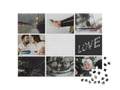 Custom Message Blank Custom Photo Collage Jigsaw Puzzle (8 Photos, Landscape)