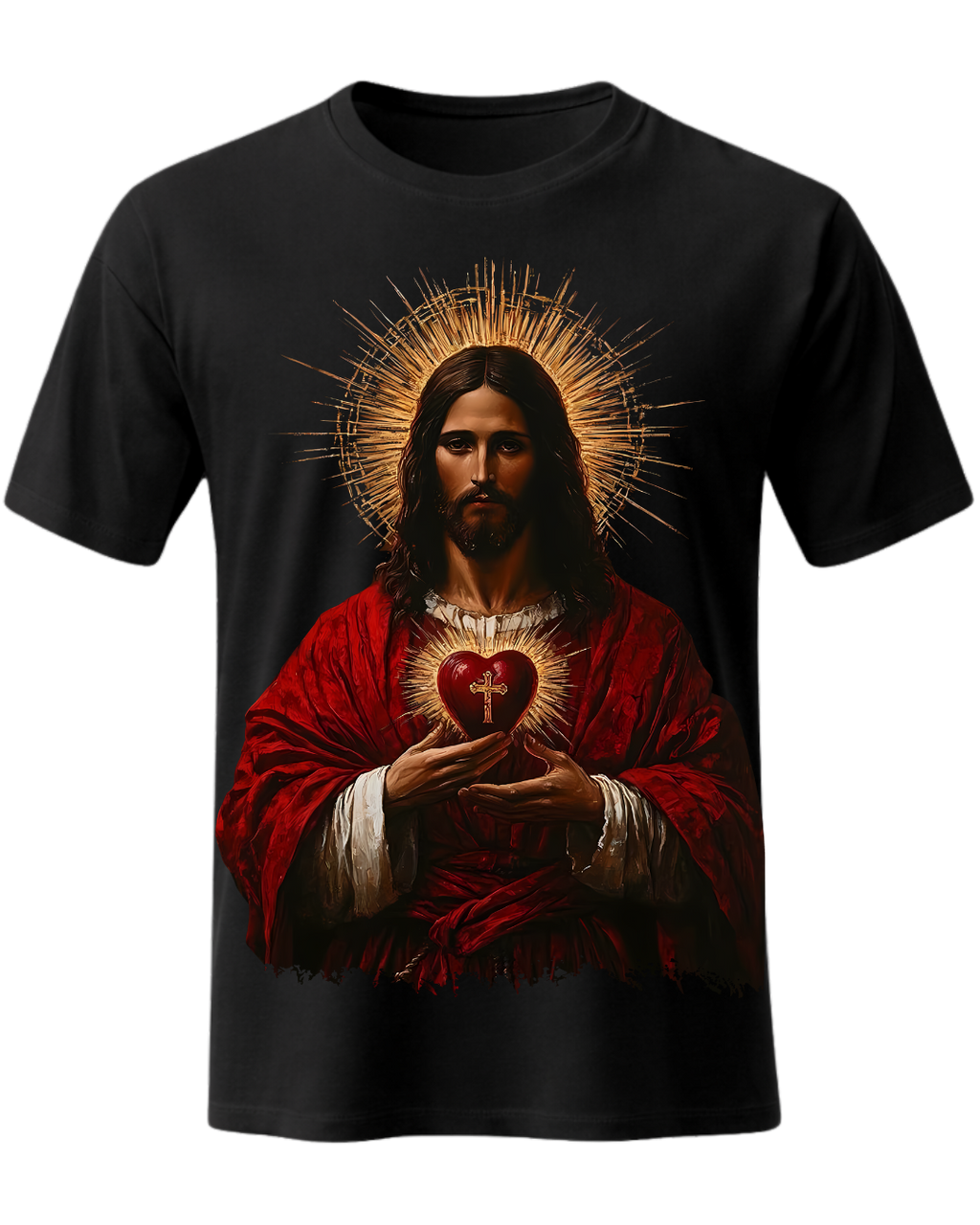 Jesus Sacred Heart Vintage Tee