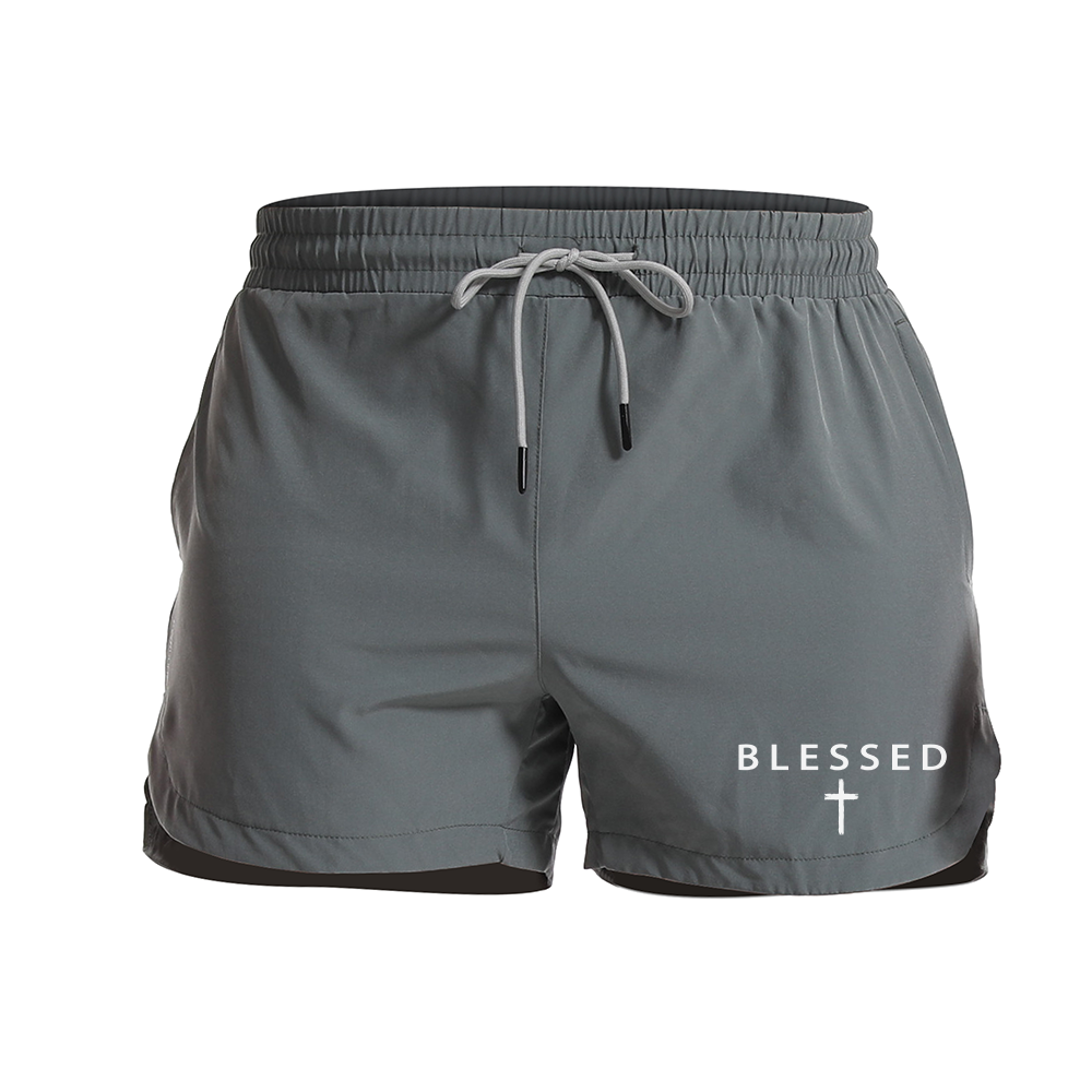 Blessed Cross 5-Inch Quick-Dry Shorts