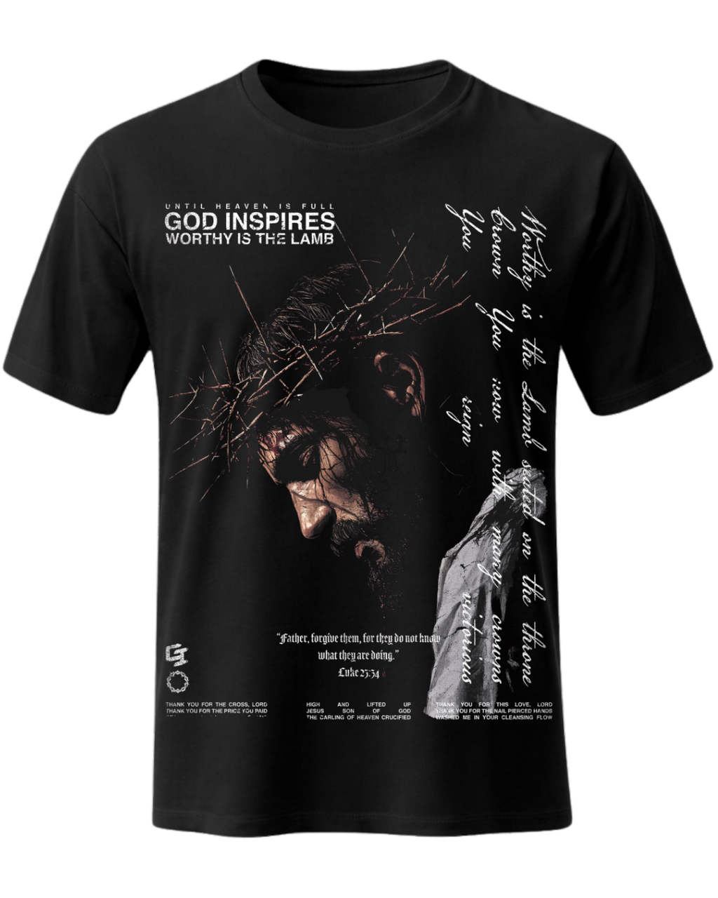 Christian Jesus Crown of Thorns Graphic Tee