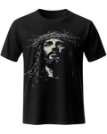 Jesus Christ Crown of Thorns Christian Graphic T-Shirt