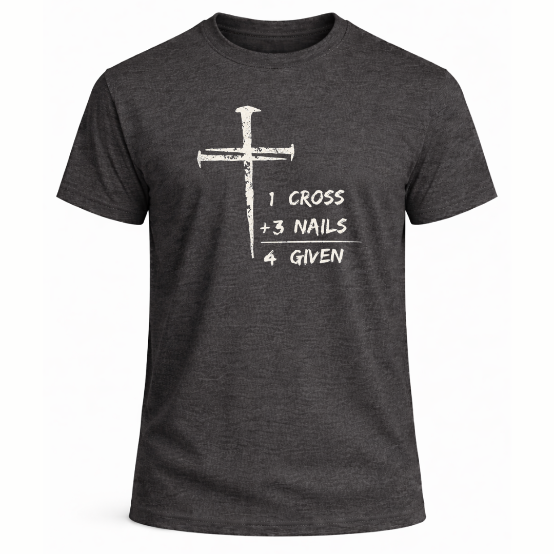 1 Cross Three Nails Forgiven T-Shirt - Men's