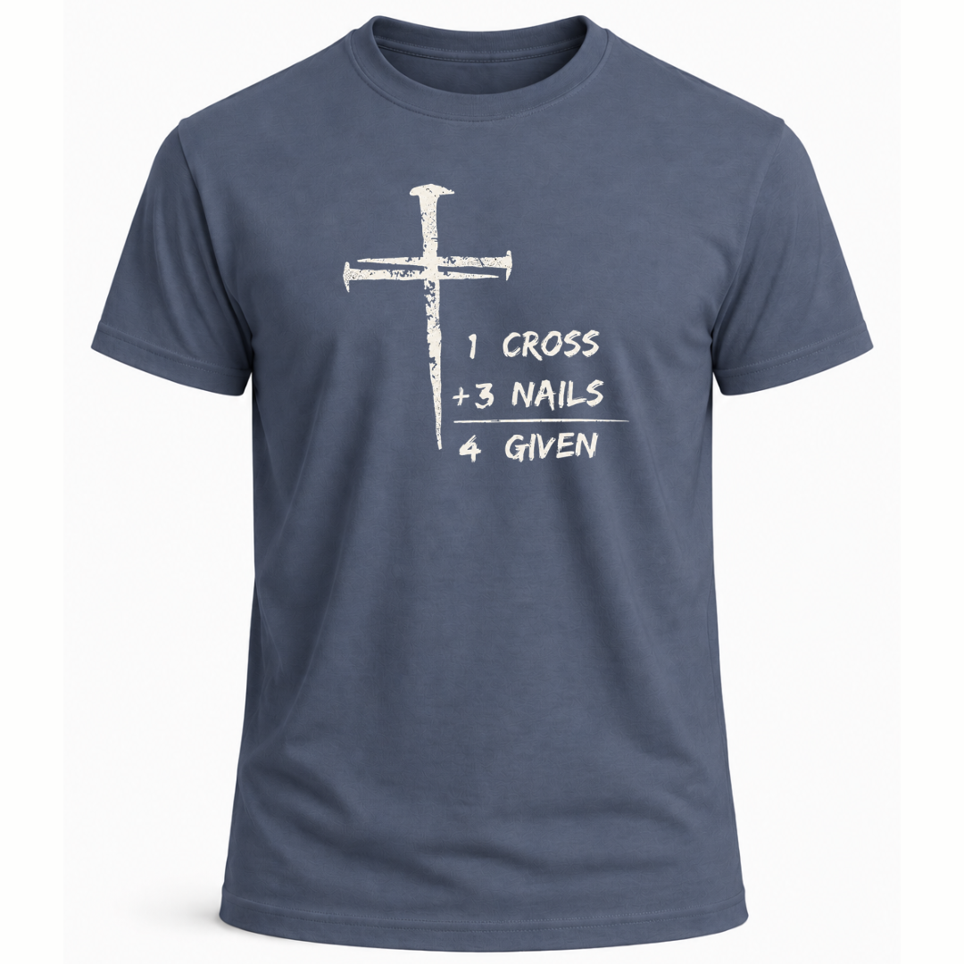 1 Cross Three Nails Forgiven T-Shirt - Men's
