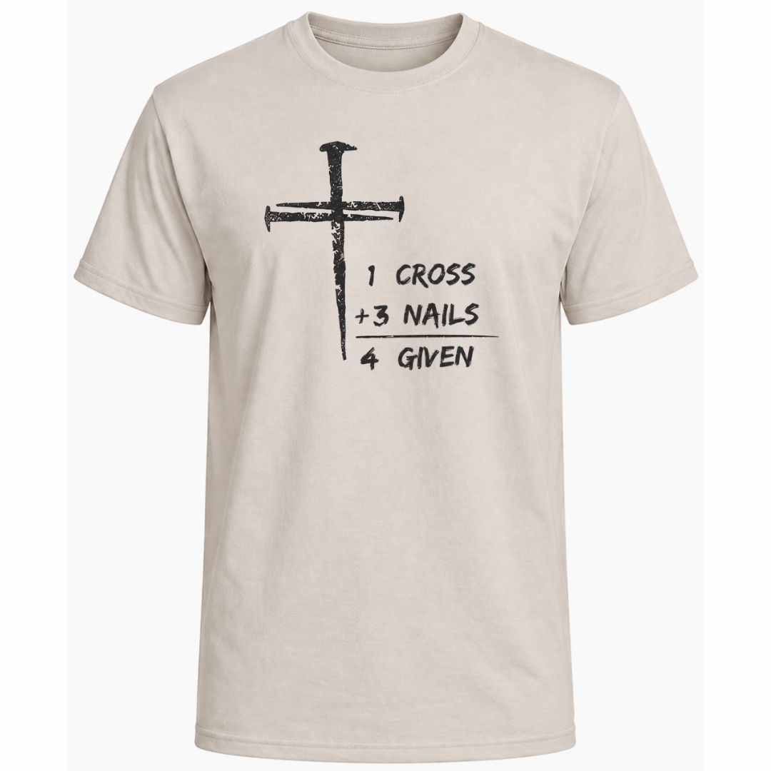 1 Cross Three Nails Forgiven T-Shirt - Men's