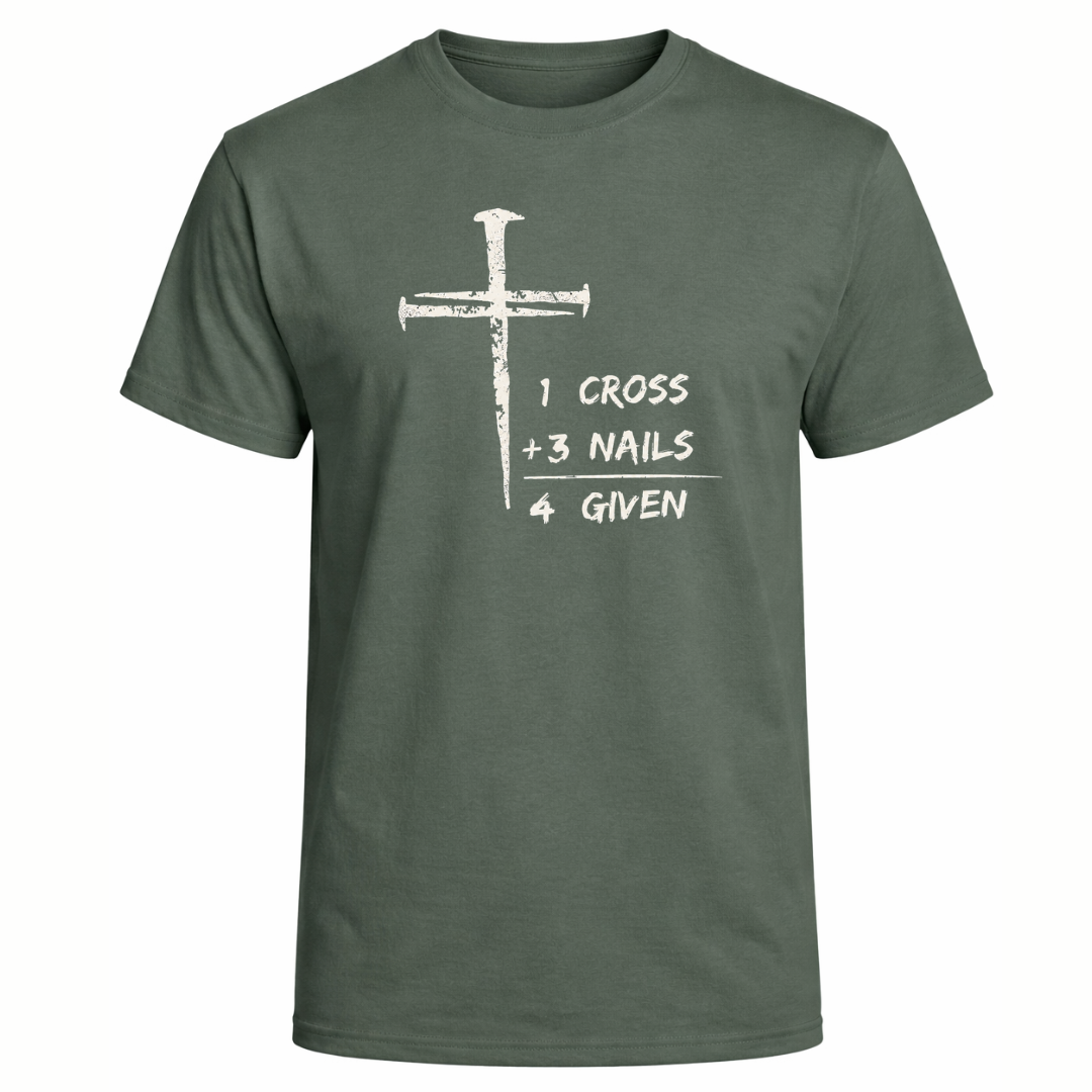 1 Cross Three Nails Forgiven T-Shirt - Men's