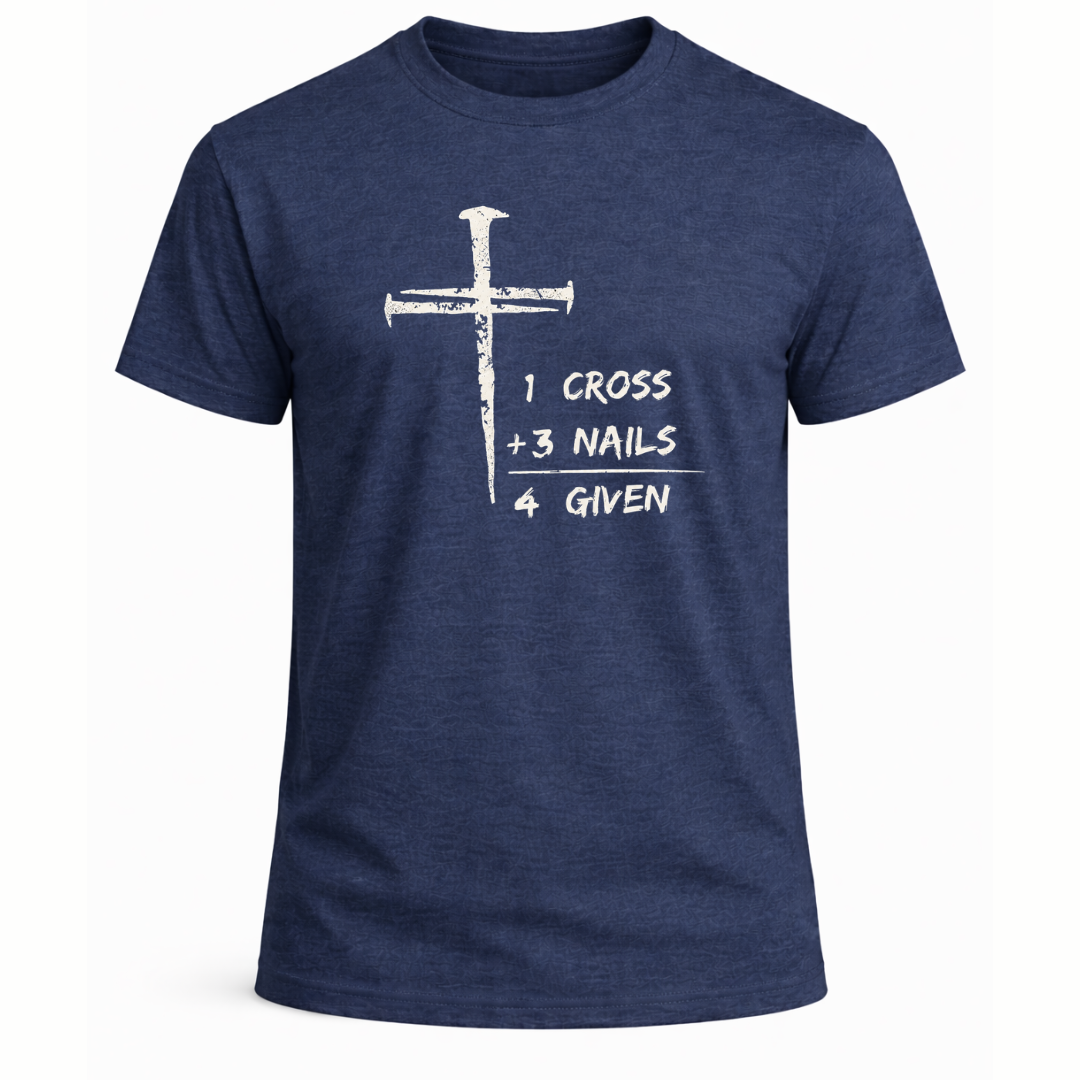1 Cross Three Nails Forgiven T-Shirt - Men's