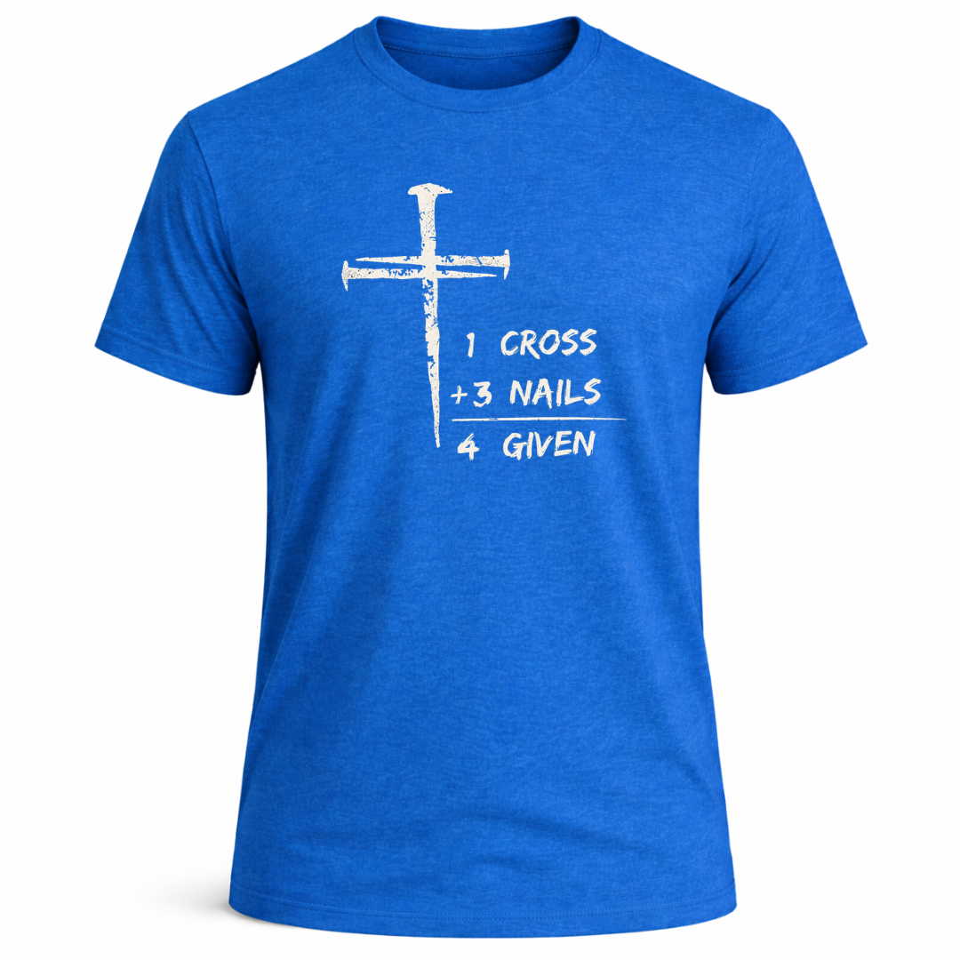 1 Cross Three Nails Forgiven T-Shirt - Men's