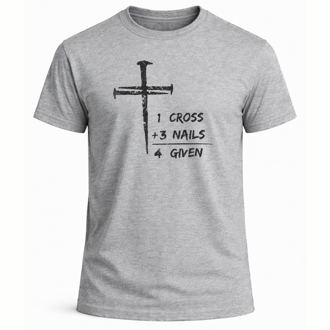 1 Cross Three Nails Forgiven T-Shirt - Men's