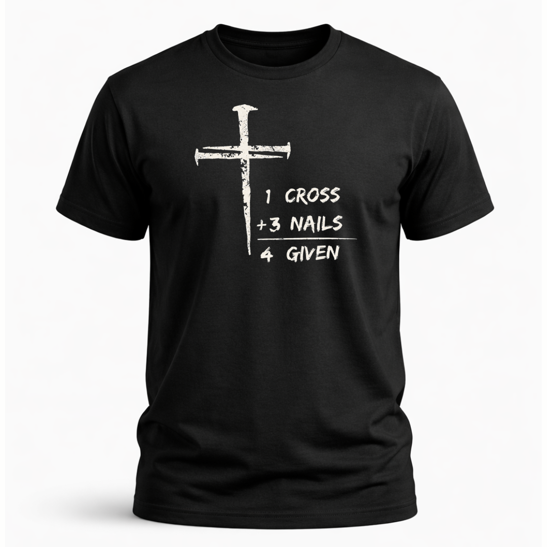 1 Cross Three Nails Forgiven T-Shirt - Men's