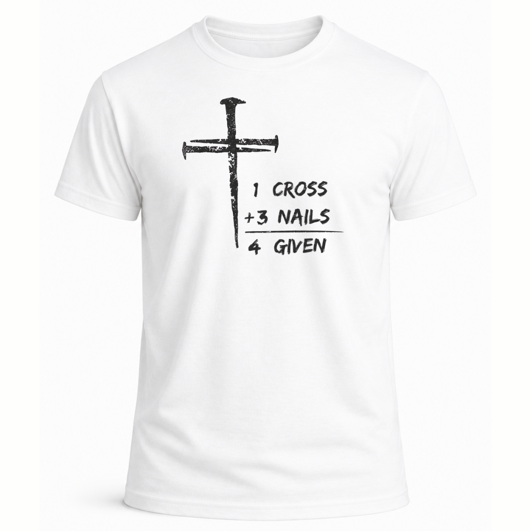 1 Cross Three Nails Forgiven T-Shirt - Men's