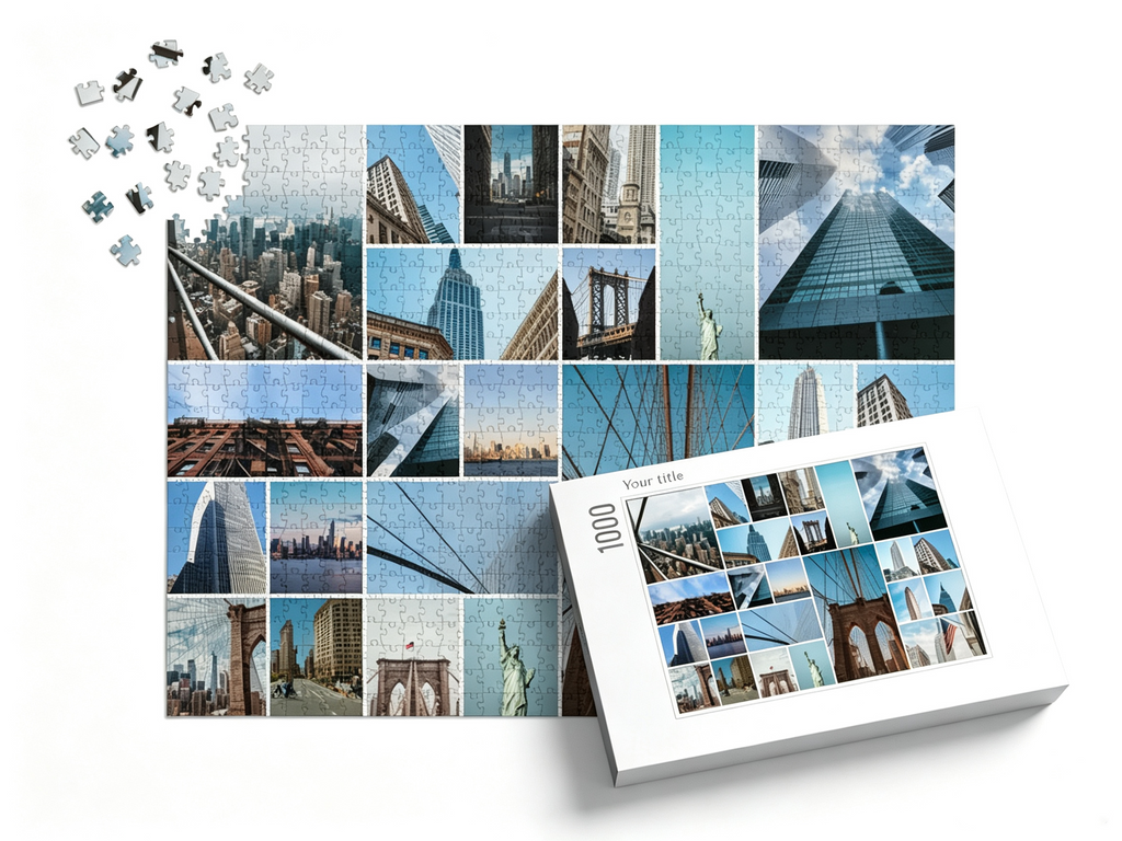 Custom Photo Collage Jigsaw Puzzle (24 Photos, Landscape)