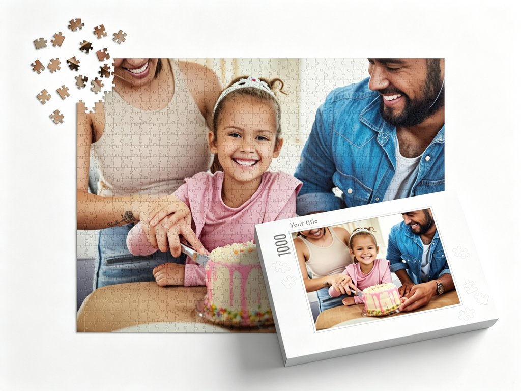 Birthday Custom Photo Jigsaw Puzzle (1 Photo, Landscape)