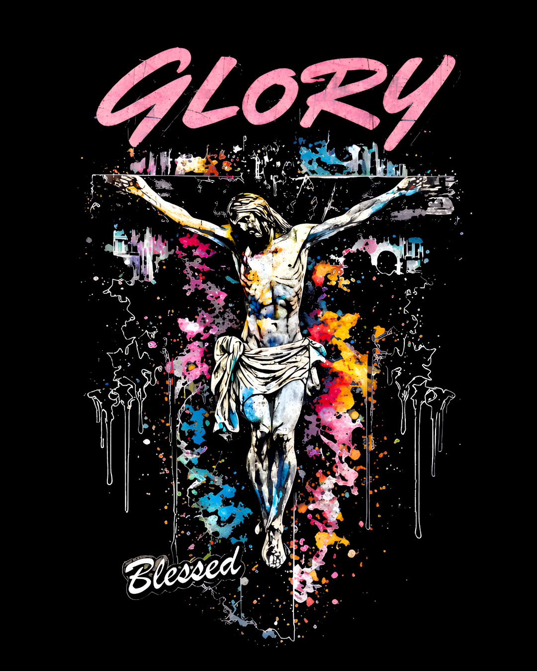 Christian Jesus Christ Glory Blessed Graphic Tee