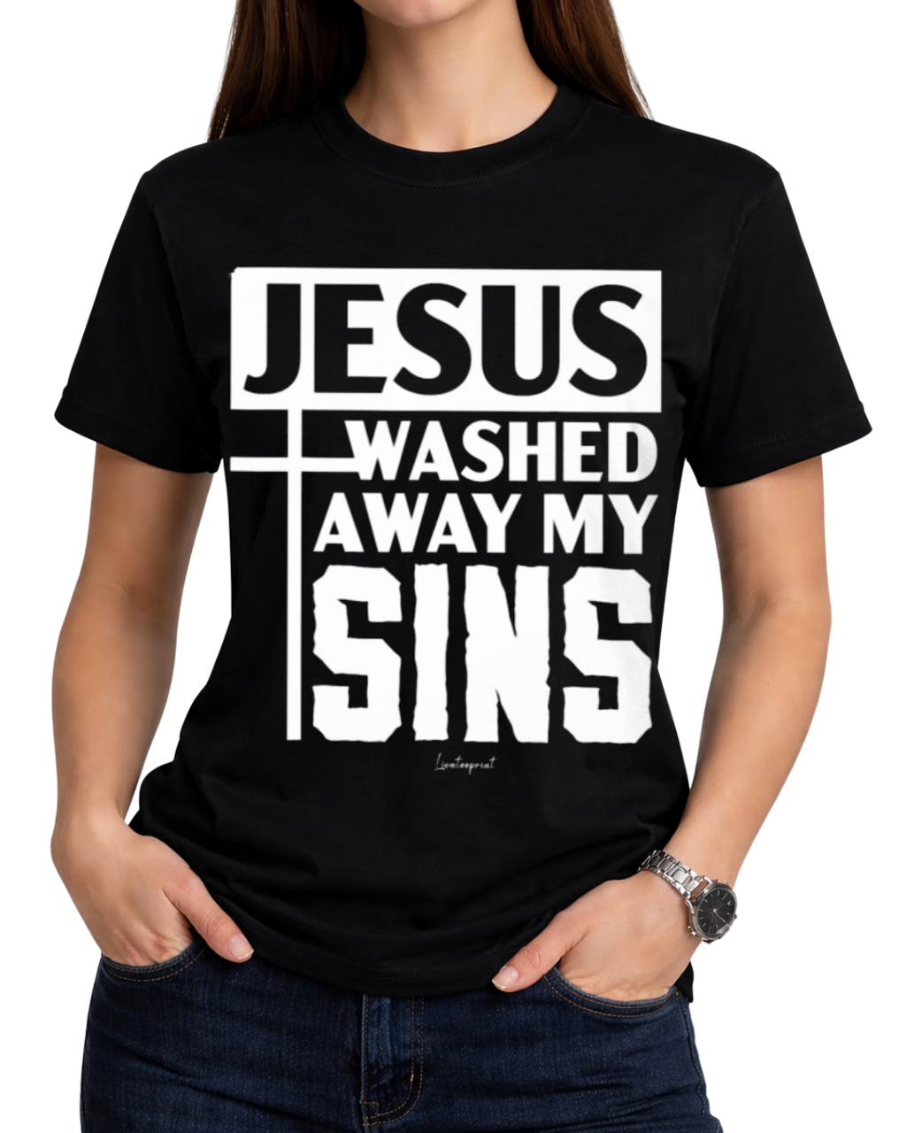 Christian Faith Jesus Away My Sins T-Shirt