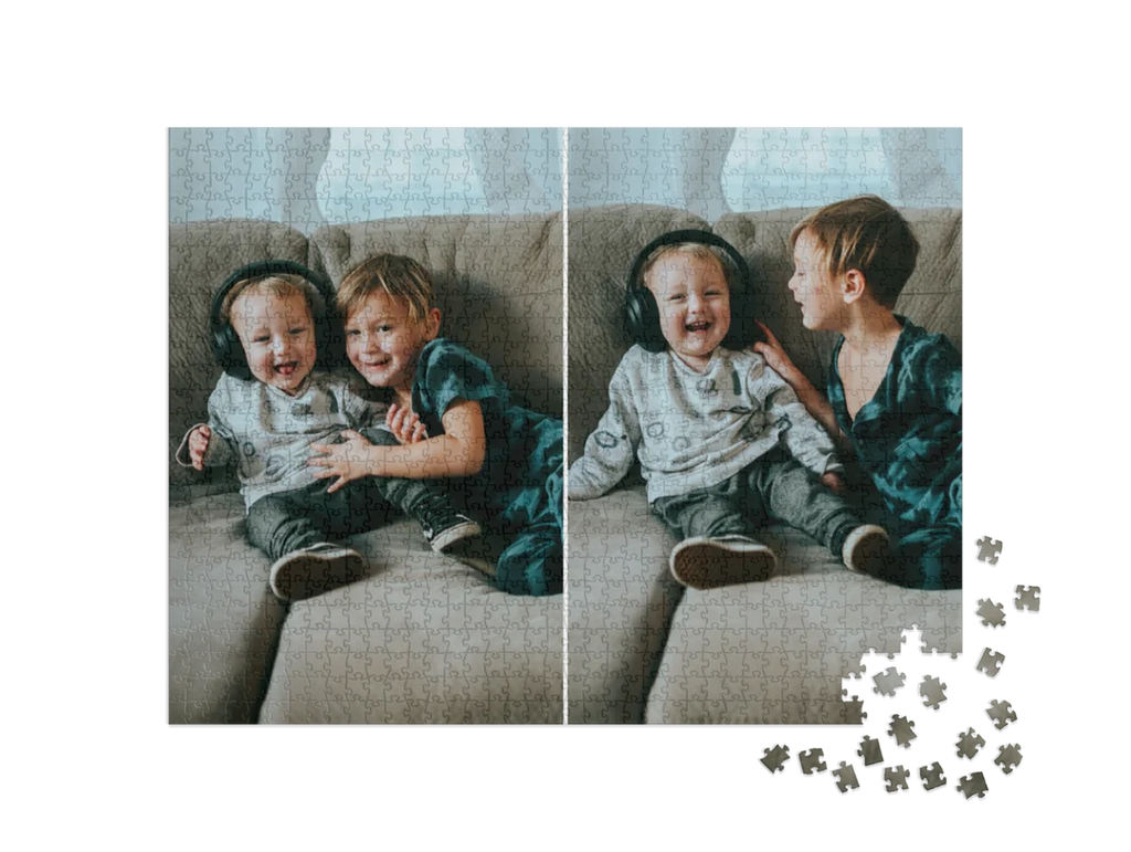 Custom Photo Collage Jigsaw Puzzle (2 Photos, Landscape)