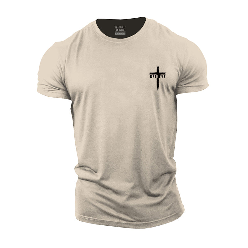 Mini Believe Cross Cotton T-Shirt