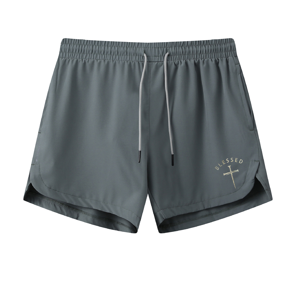 Blessed Cross 5-Inch Quick-Dry Shorts