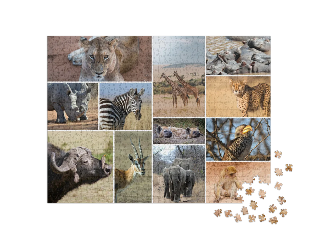 Custom Photo Collage Jigsaw Puzzle (12 Photos, Landscape)