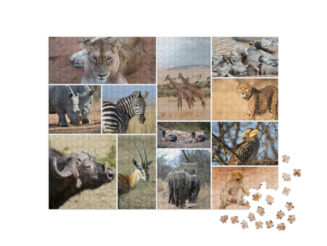 Custom Photo Collage Jigsaw Puzzle (12 Photos, Landscape)