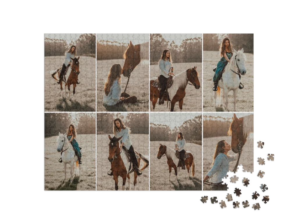 Custom Photo Collage Jigsaw Puzzle (8 Photos, Landscape)