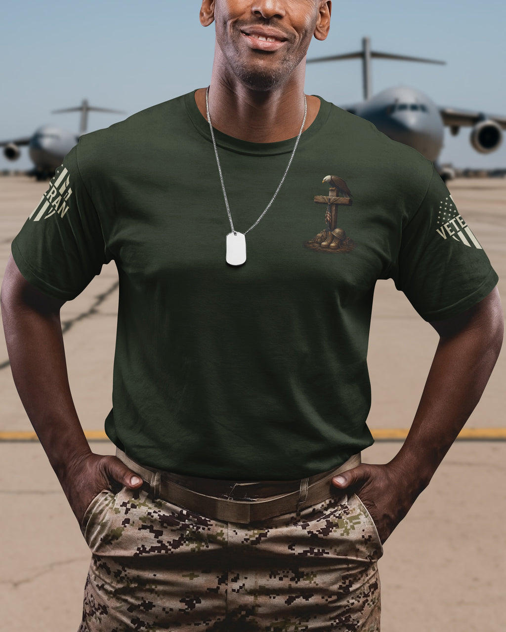 Veteran By Duty All Over Print T-Shirt