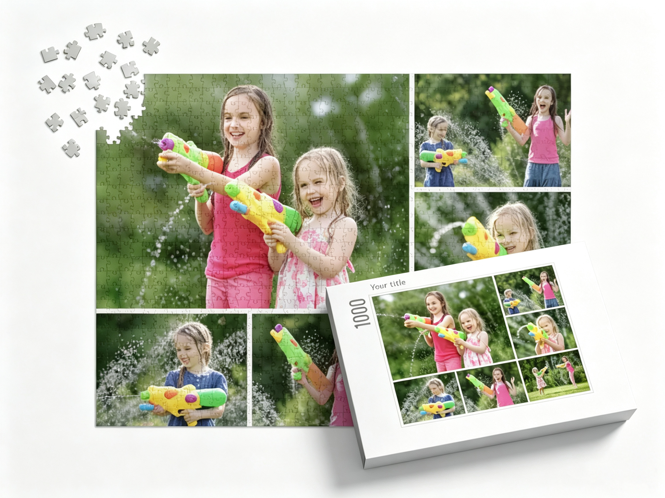Custom Photo Collage Jigsaw Puzzle Horizontal Photos (6 Photos, Landscape)