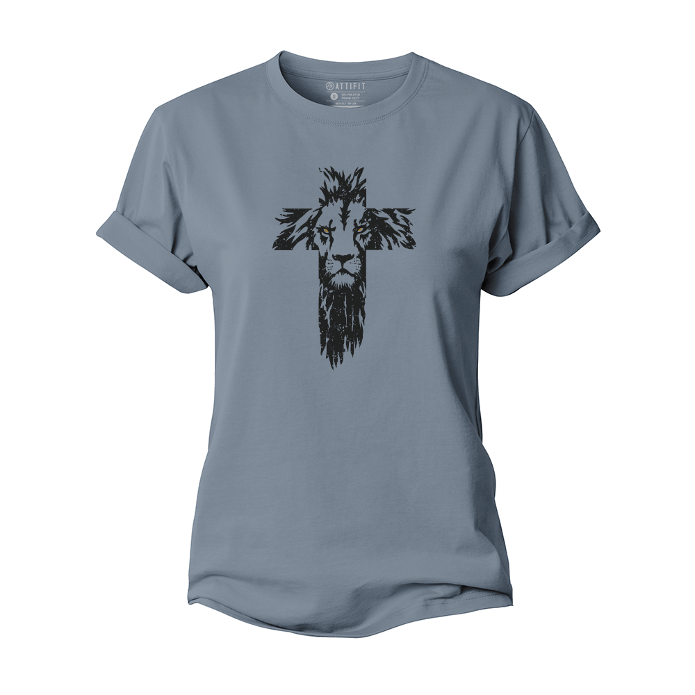 Lion Cross Women's Cotton T-Shirt