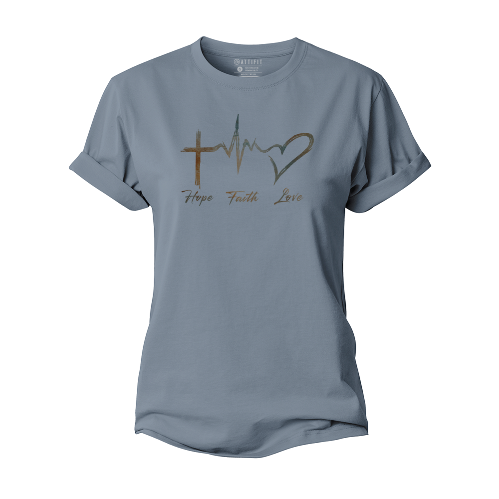 Hope Faith Love Women's Cotton T-Shirt