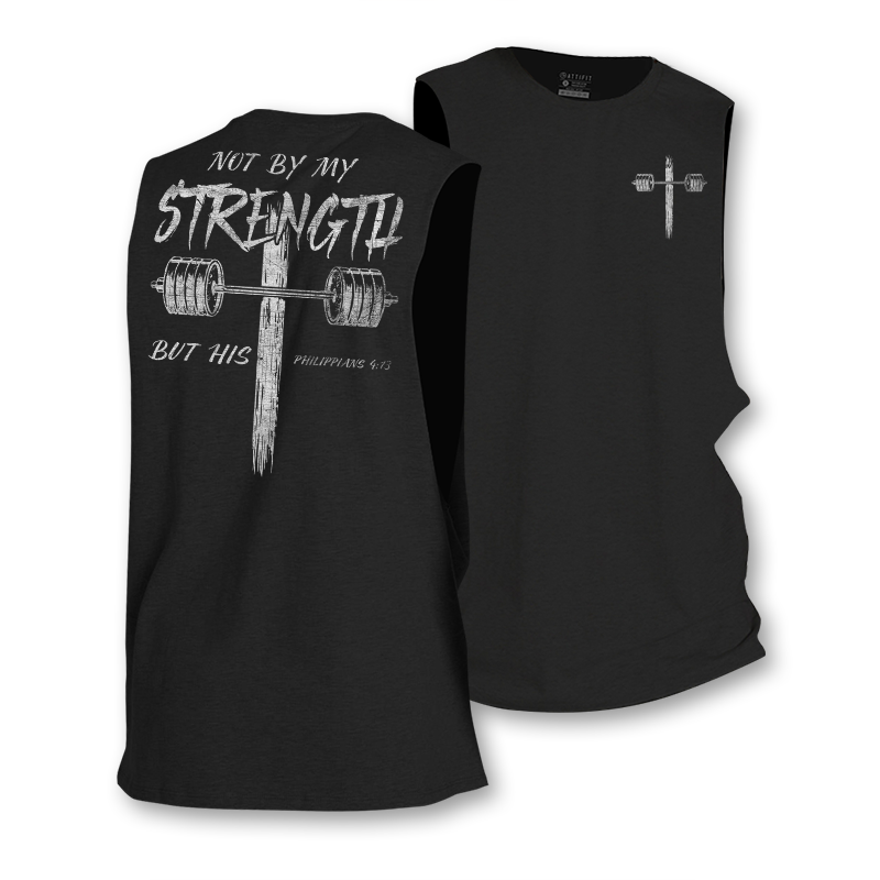 Not by My Strength but His Tank Top