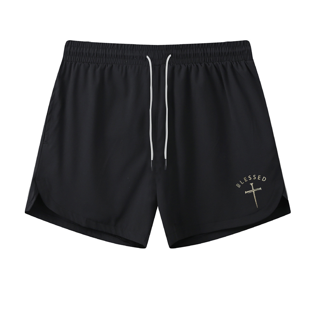 Blessed Cross 5-Inch Quick-Dry Shorts