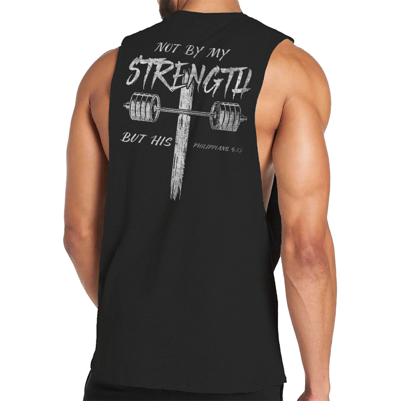 Not by My Strength but His Tank Top
