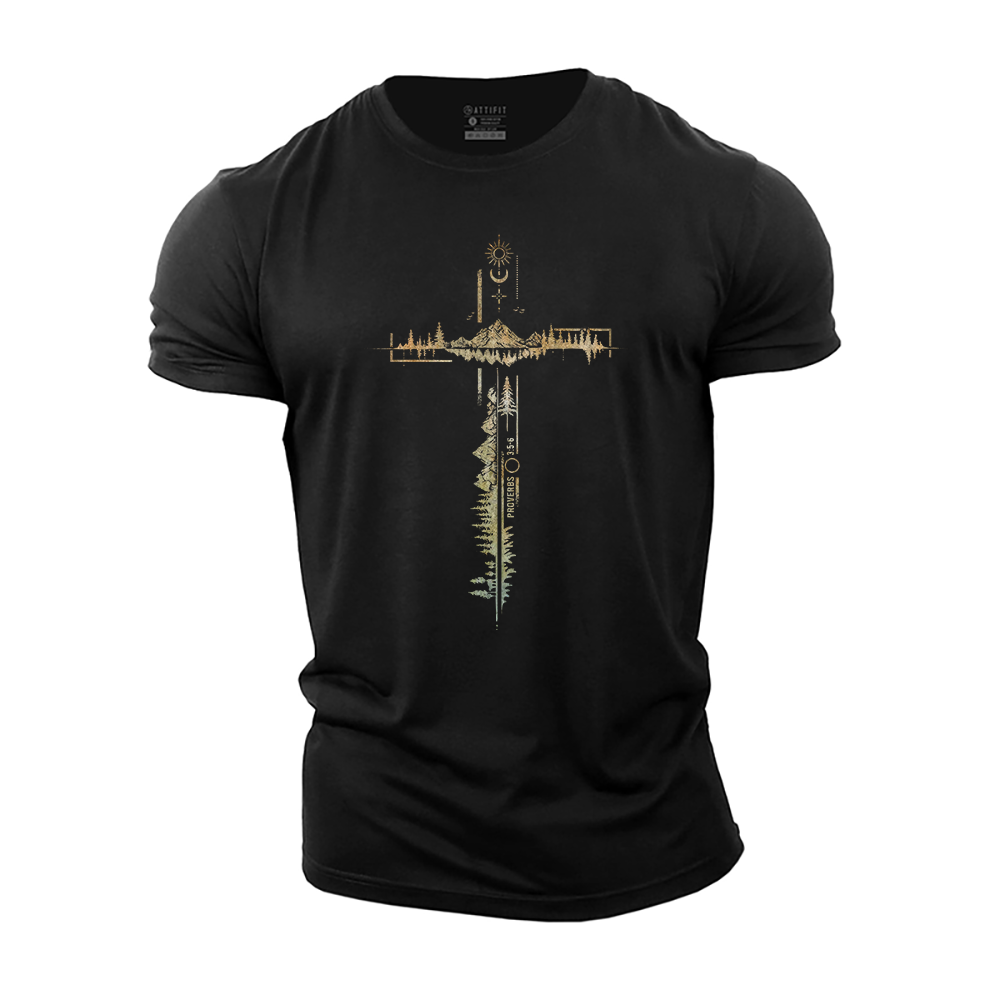Proverbs 3:5-6 Cotton T-Shirt