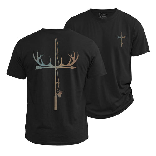 Antler Fishing Rod Cotton T-Shirt