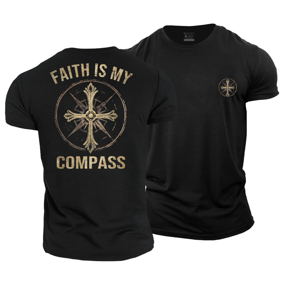 Faith Is My Compass Cotton T-Shirt