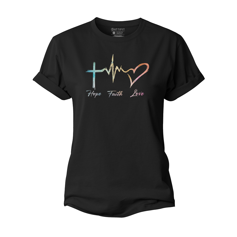 Hope Faith Love Women's Cotton T-Shirt