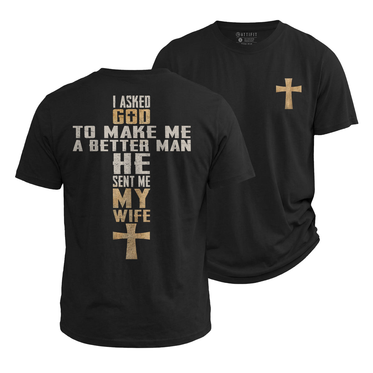 God Sent Me My Wife Cotton T-Shirt