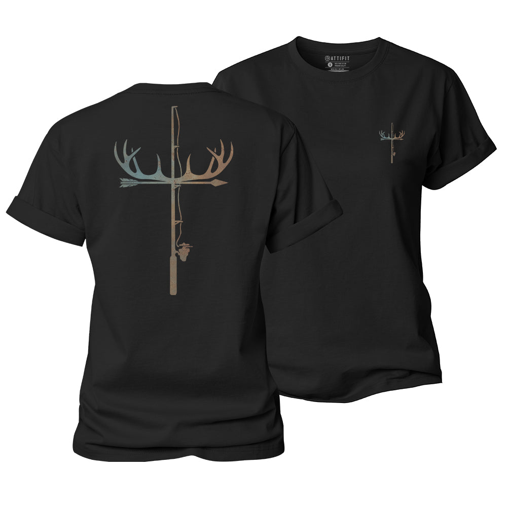 Antler Fishing Rod Women's Cotton T-Shirt