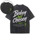 Broken But Chosen Christian Washed T-Shirt