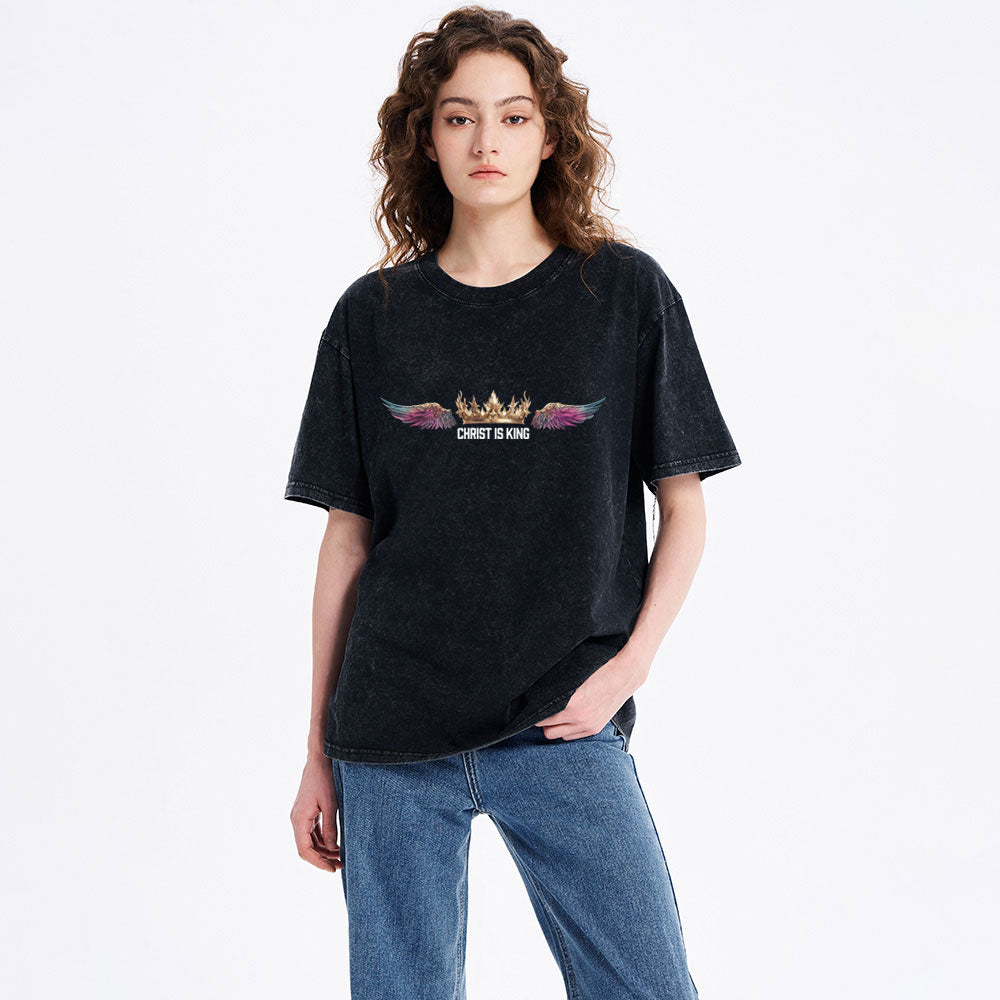 Christ Is King Christian Washed T-Shirt