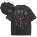 Fear No Evil Christian Washed T-Shirt